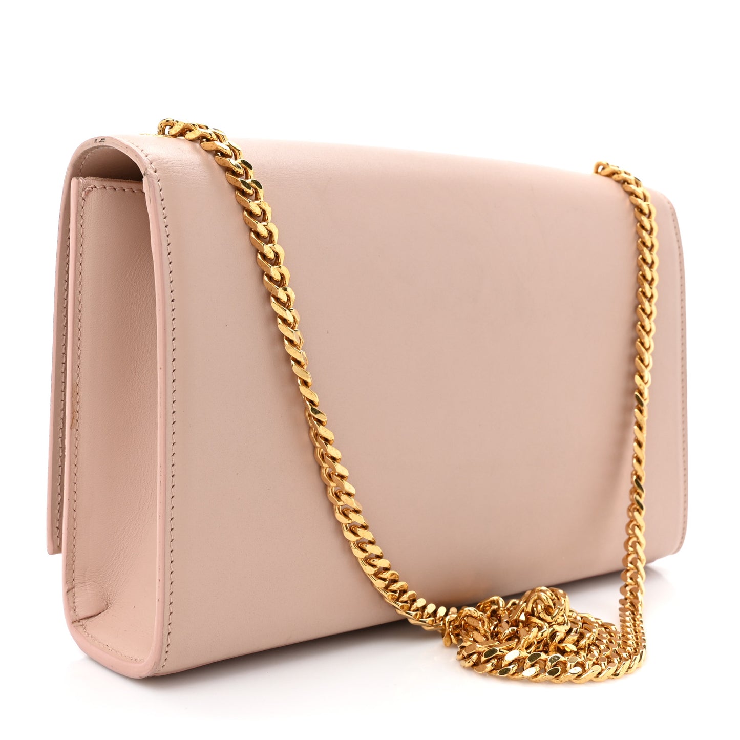 Smooth Calfskin Medium Classic Monogram Kate Tassel Satchel Pink