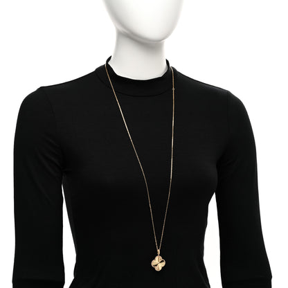 Van Cleef & Arpels 18K Yellow Gold Guilloche Magic Alhambra Long Necklace 2 of 5