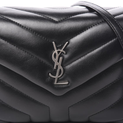 Saint Laurent Calfskin Y Quilted Monogram Toy Loulou Crossbody Bag Black 9 of 10