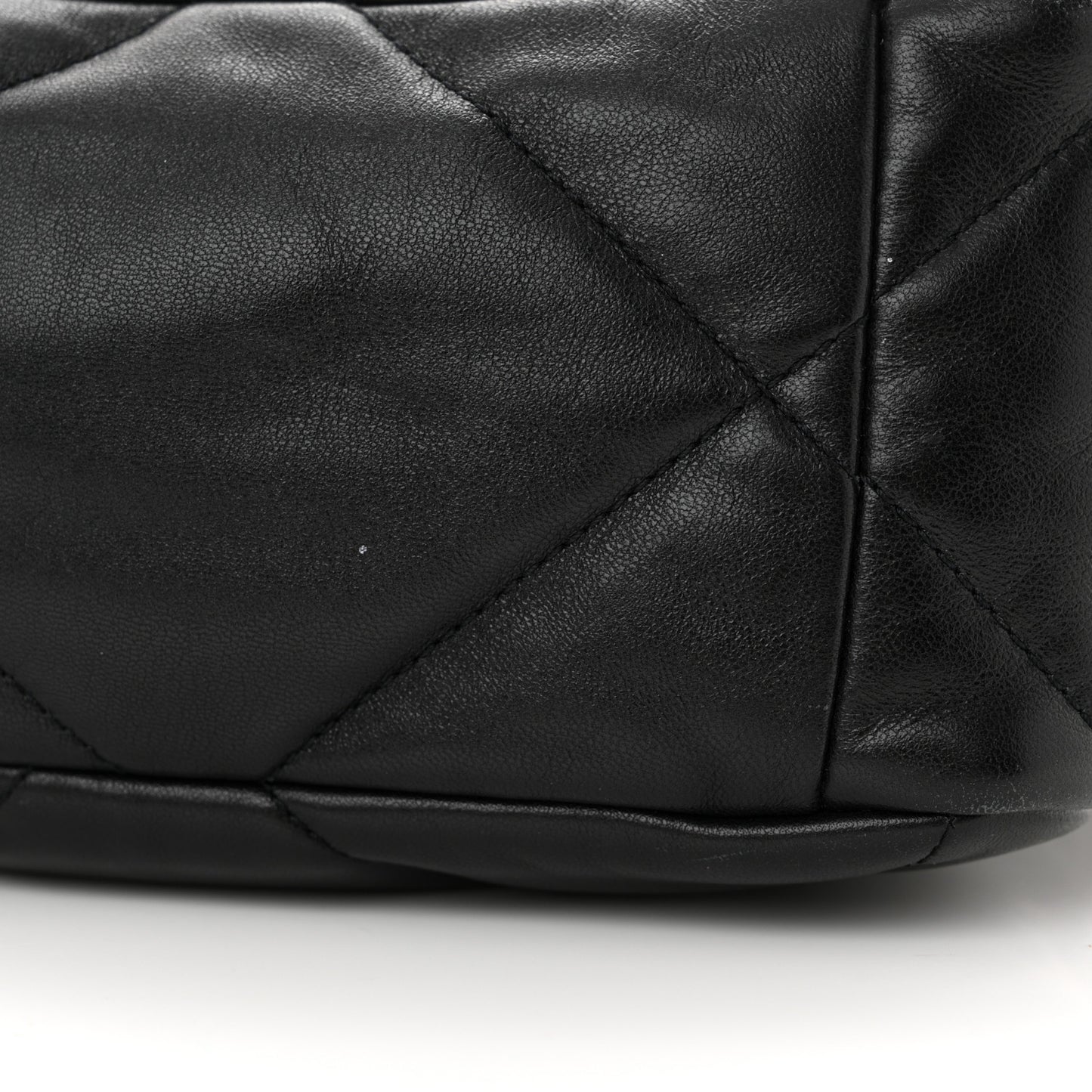 Lambskin Quilted Large Chanel 19 Flap Black