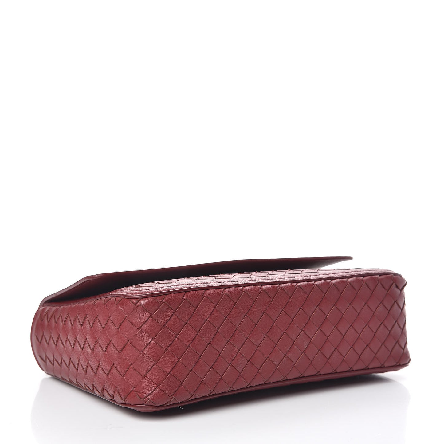 Nappa Intrecciato Alumna Bag China Red