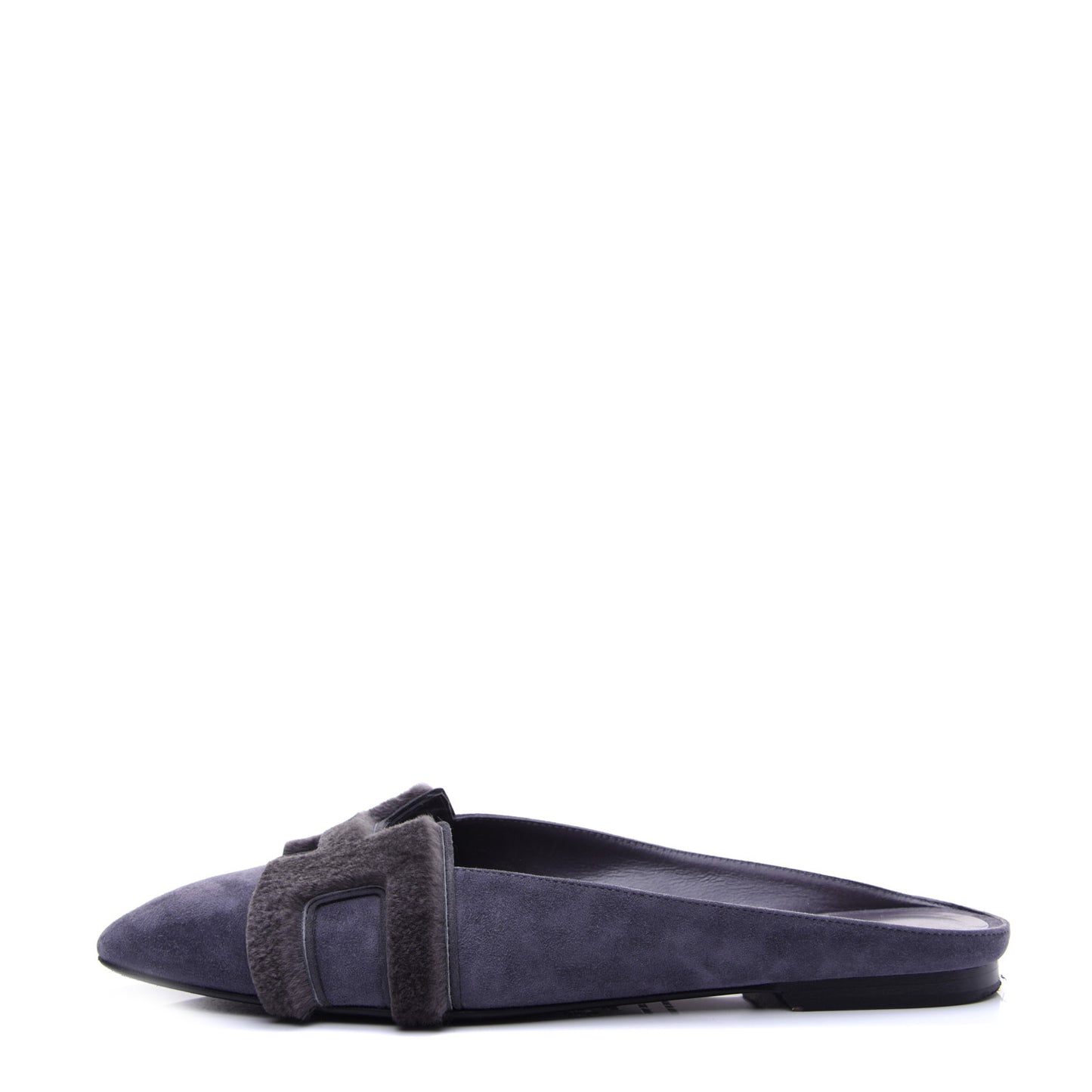 Suede Goatskin Fur Roxane Mules 38.5