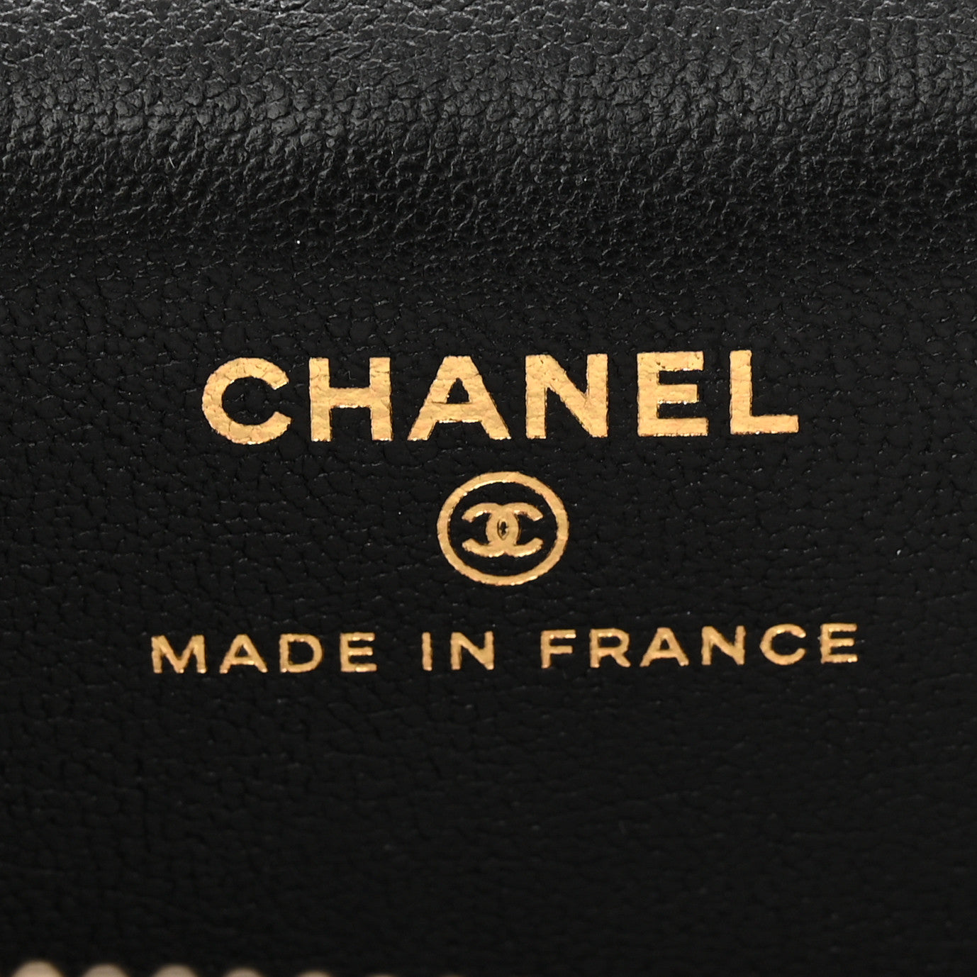 Lambskin Quilted Top Handle Mini Vanity Case With Chain Black