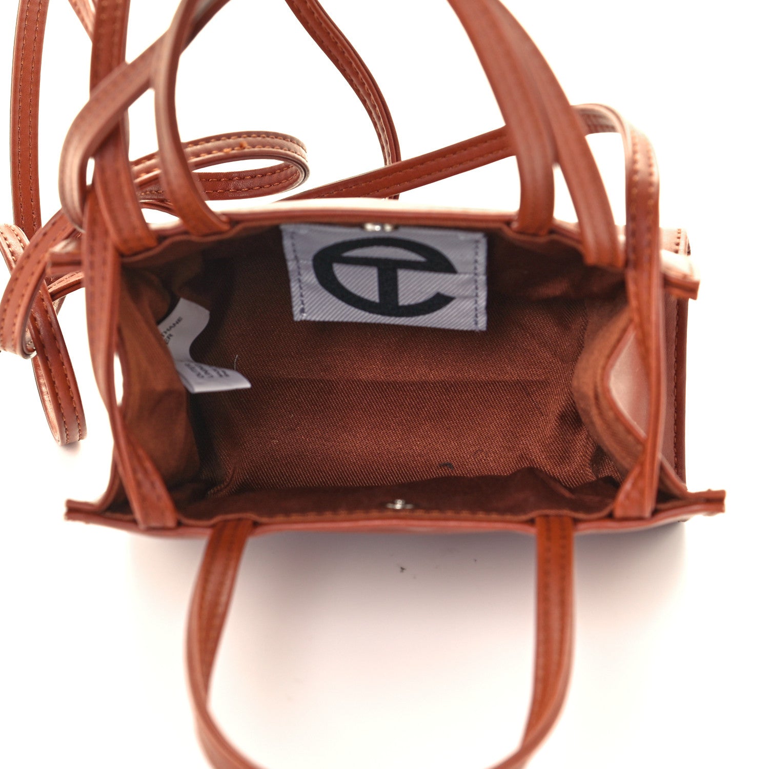 Telfar Vegan Leather Small Shopping Bag Tan 7 of 10