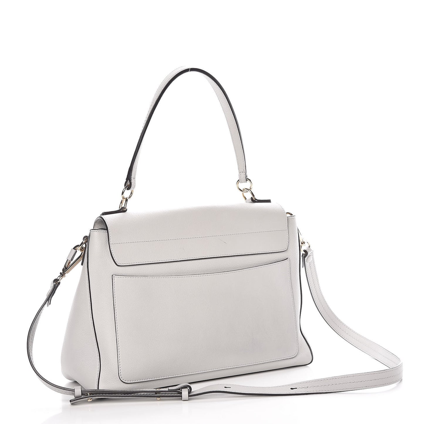 Calfskin Medium Faye Day Shoulder Bag Airy Grey