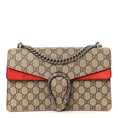 Gucci GG Supreme Monogram Small Dionysus Shoulder Bag Red 1 of 10