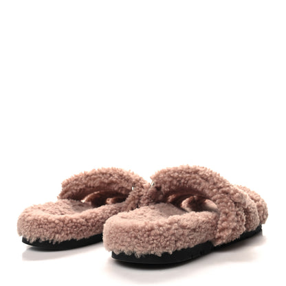Hermes Woolskin Womens Chypre Sandals 41 Sandalwood 4 of 8