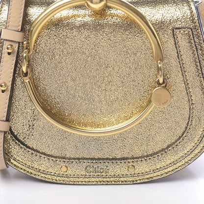 Chloe Metallic Calfskin Small Nile Bracelet Bag Gold 9 of 10