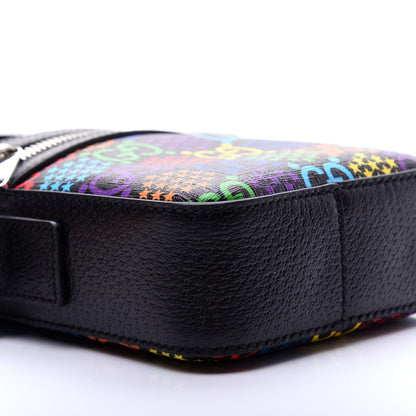 Gucci GG Supreme Monogram Psychedelic Messenger Bag Black 6 of 12