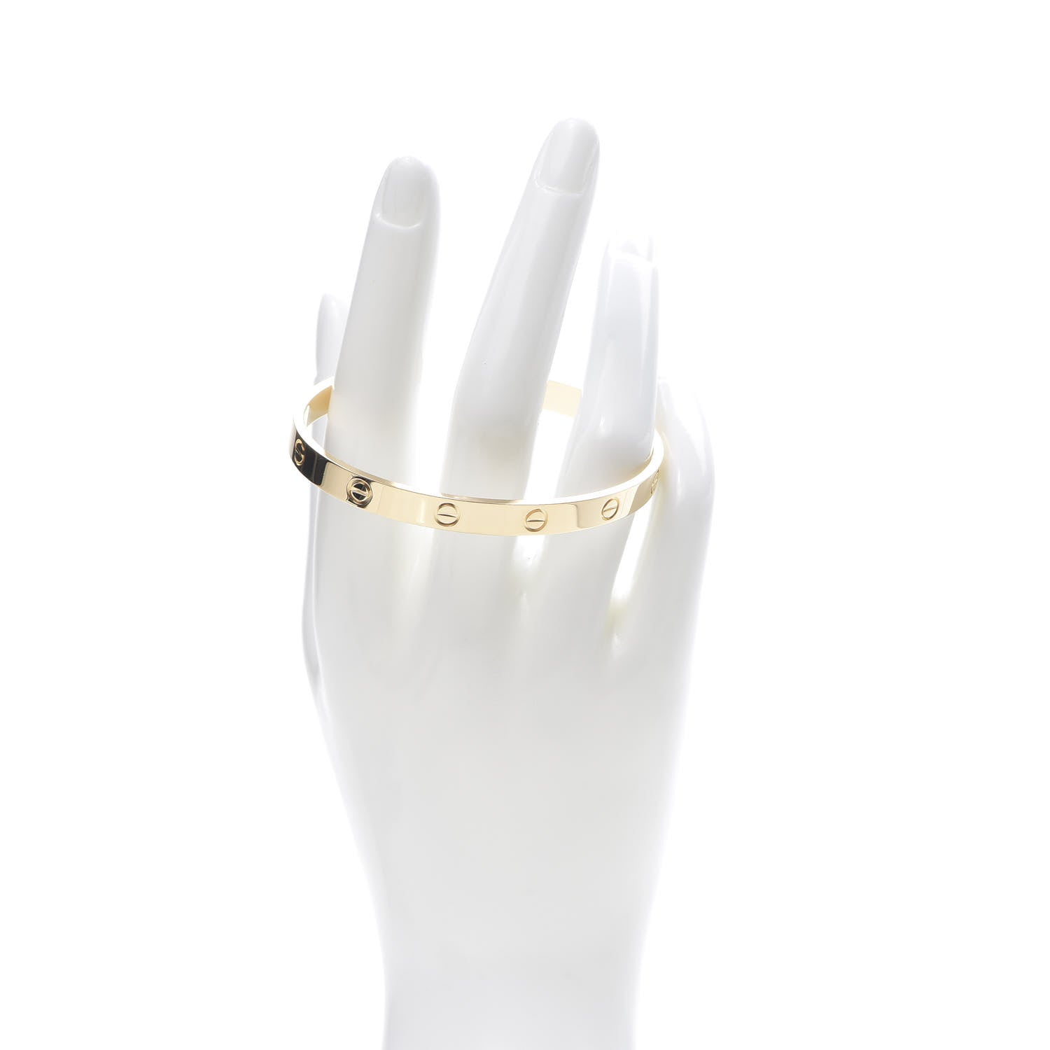 Cartier 18K Yellow Gold LOVE Cuff Bracelet 19 2 of 6