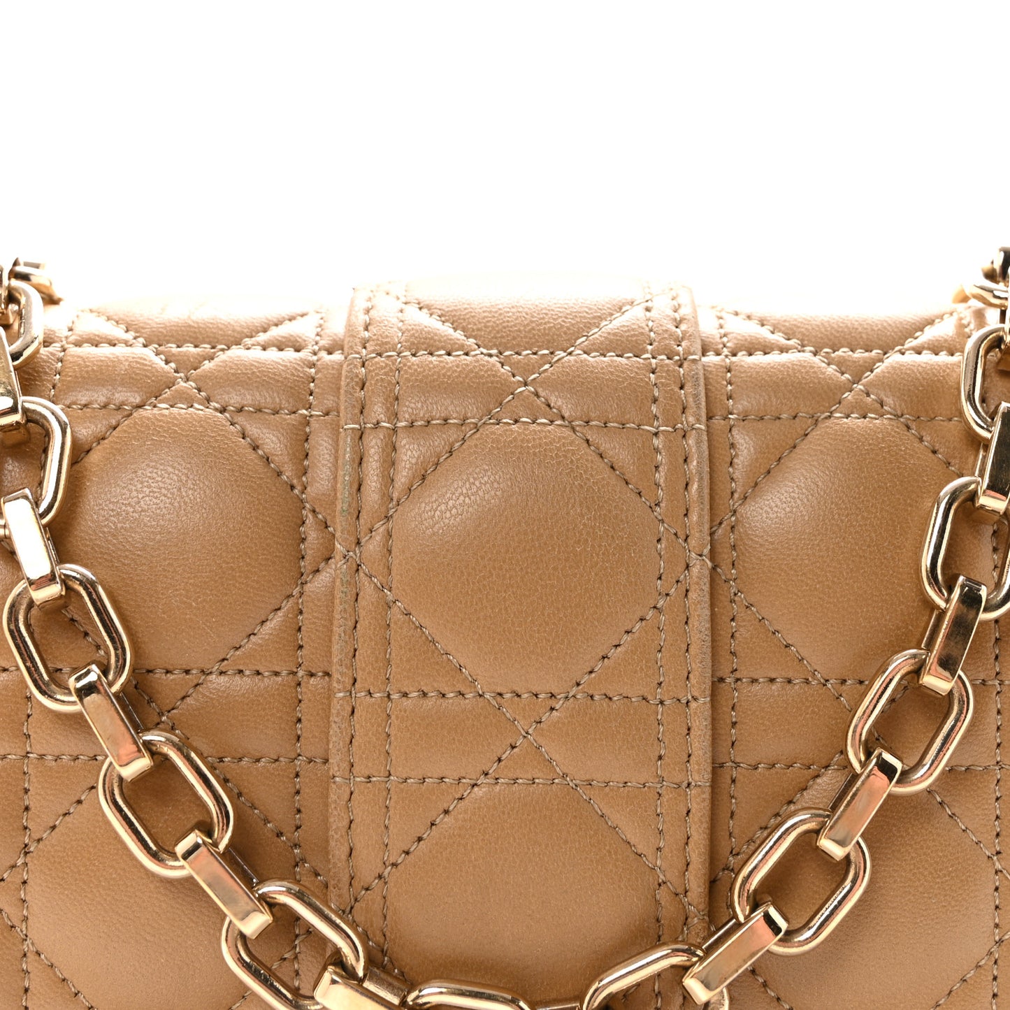 Lambskin Cannage Medium Miss Dior Flap Beige