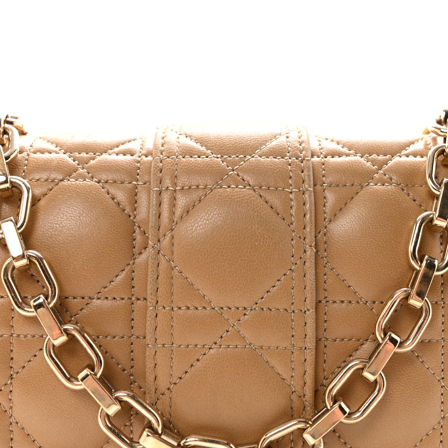 Christian Dior Lambskin Cannage Medium Miss Dior Flap Beige 7 of 9
