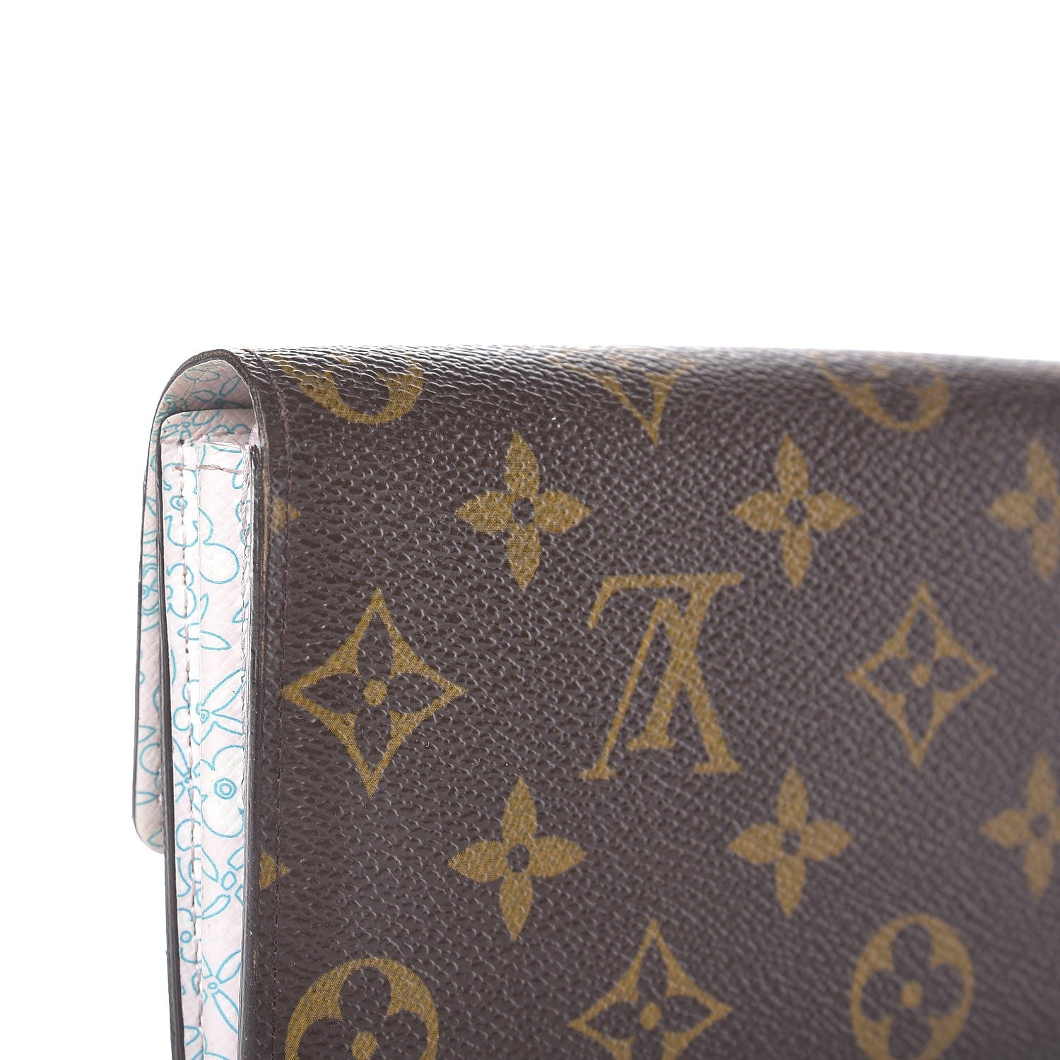 Louis Vuitton Monogram Fleuri Sarah Wallet Rose 9 of 9
