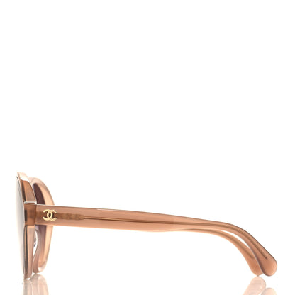 Chanel Acetate Mirrored Round Sunglasses 5387 Beige 3 of 7