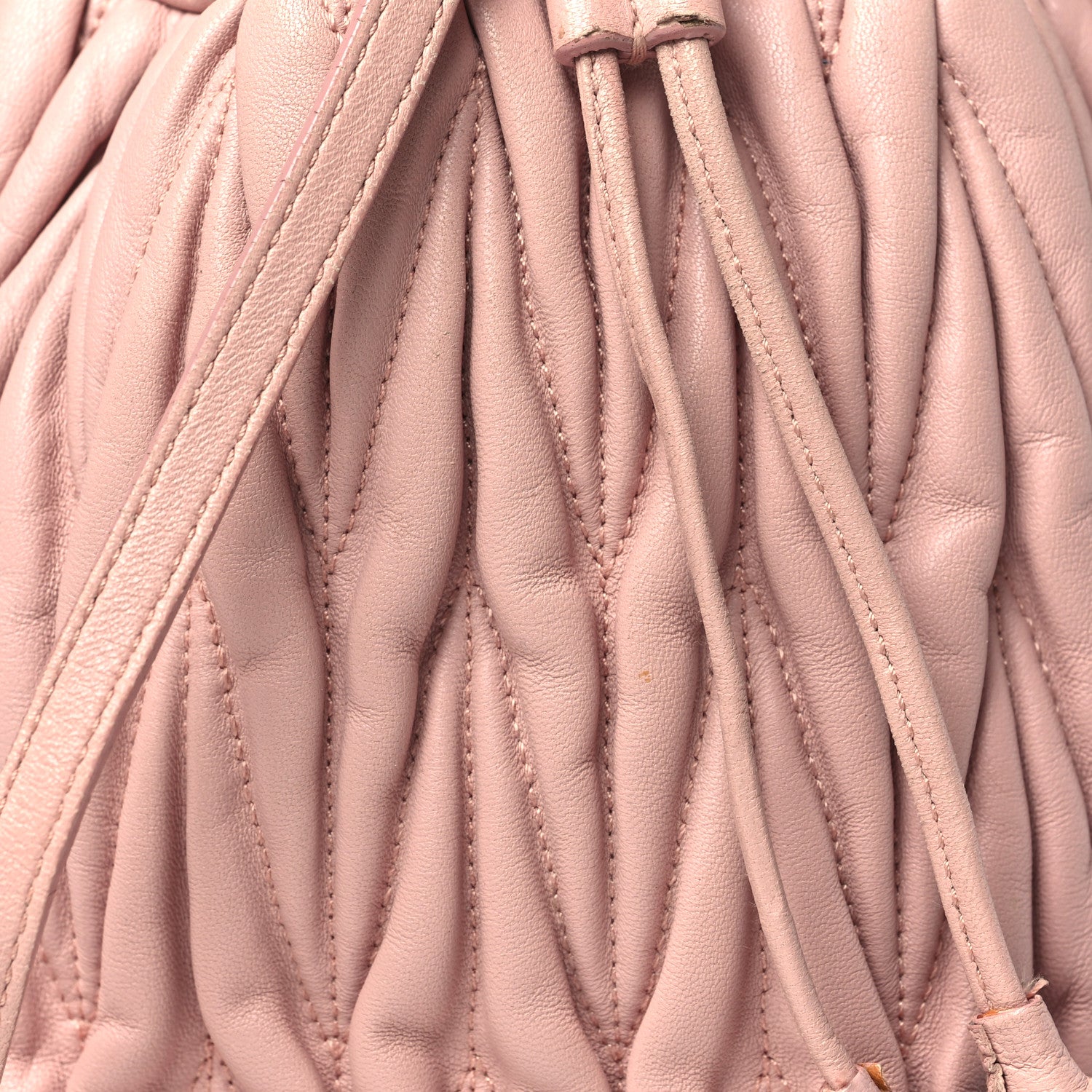 Miu Miu Nappa Matelasse Small Bucket Bag Orchidea 8 of 14