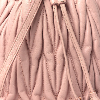 Miu Miu Nappa Matelasse Small Bucket Bag Orchidea 8 of 14