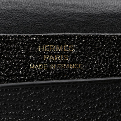 Hermes Chevre Mysore Mini Bearn Wallet Black 7 of 12