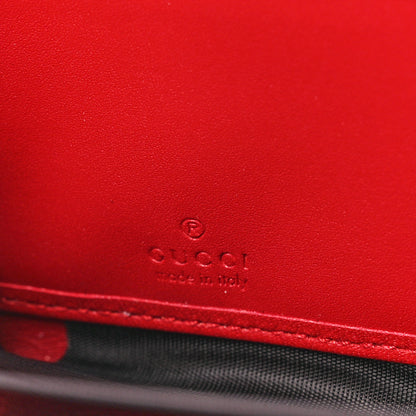 Gucci Calfskin Queen Margaret Zip Around Wallet Blue Agata Hibiscus Red Mystic White 6 of 10