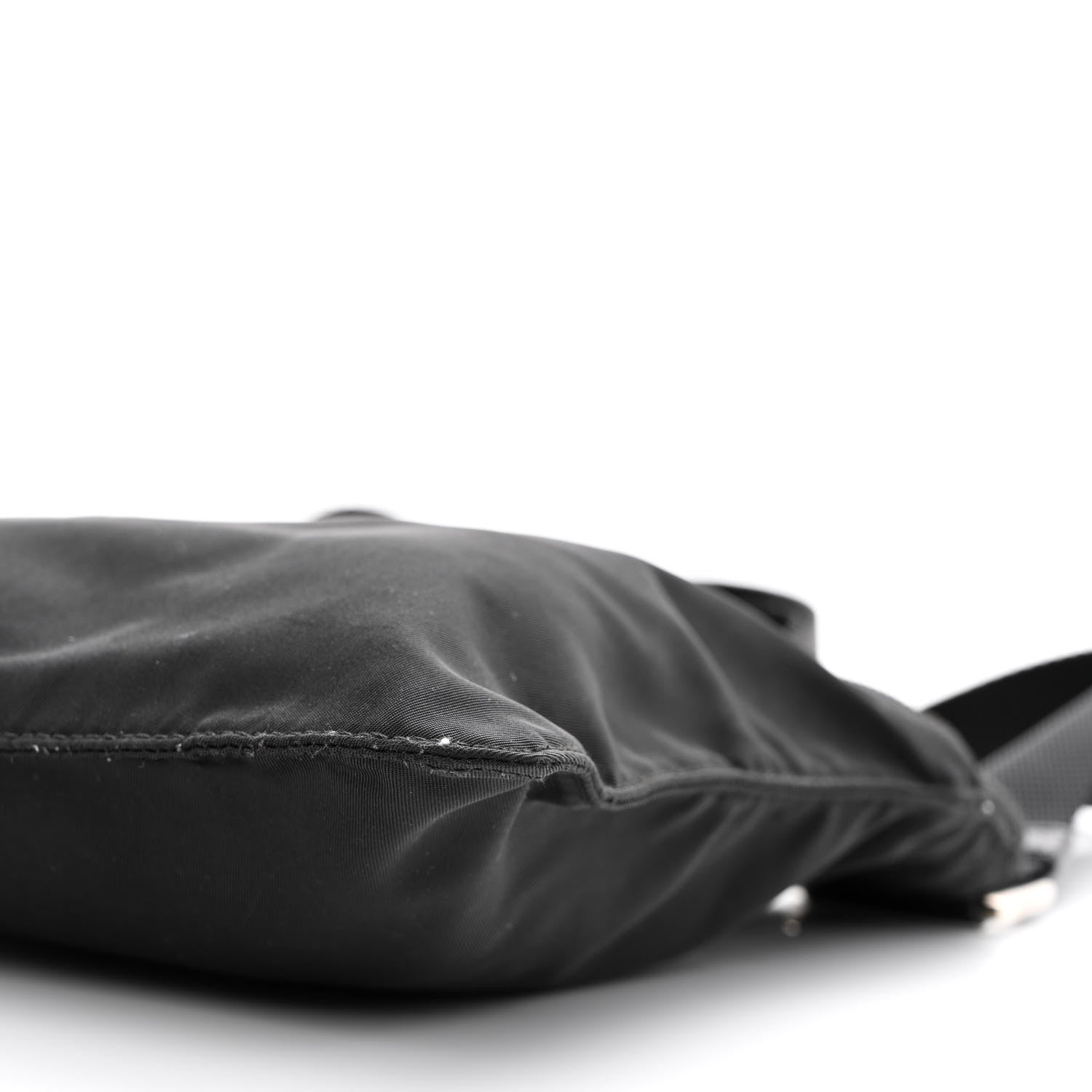 Prada Nylon Flat Messenger Bag Black 9 of 10