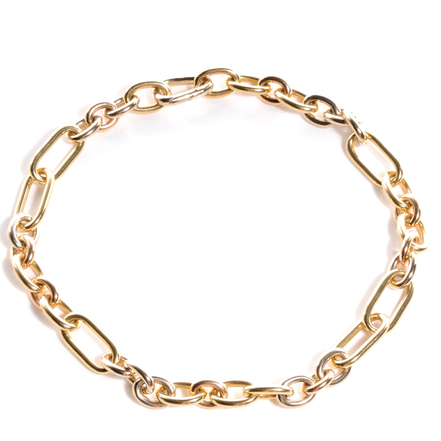 POMELLATO18kWhiteYellowRoseGoldChainNecklace