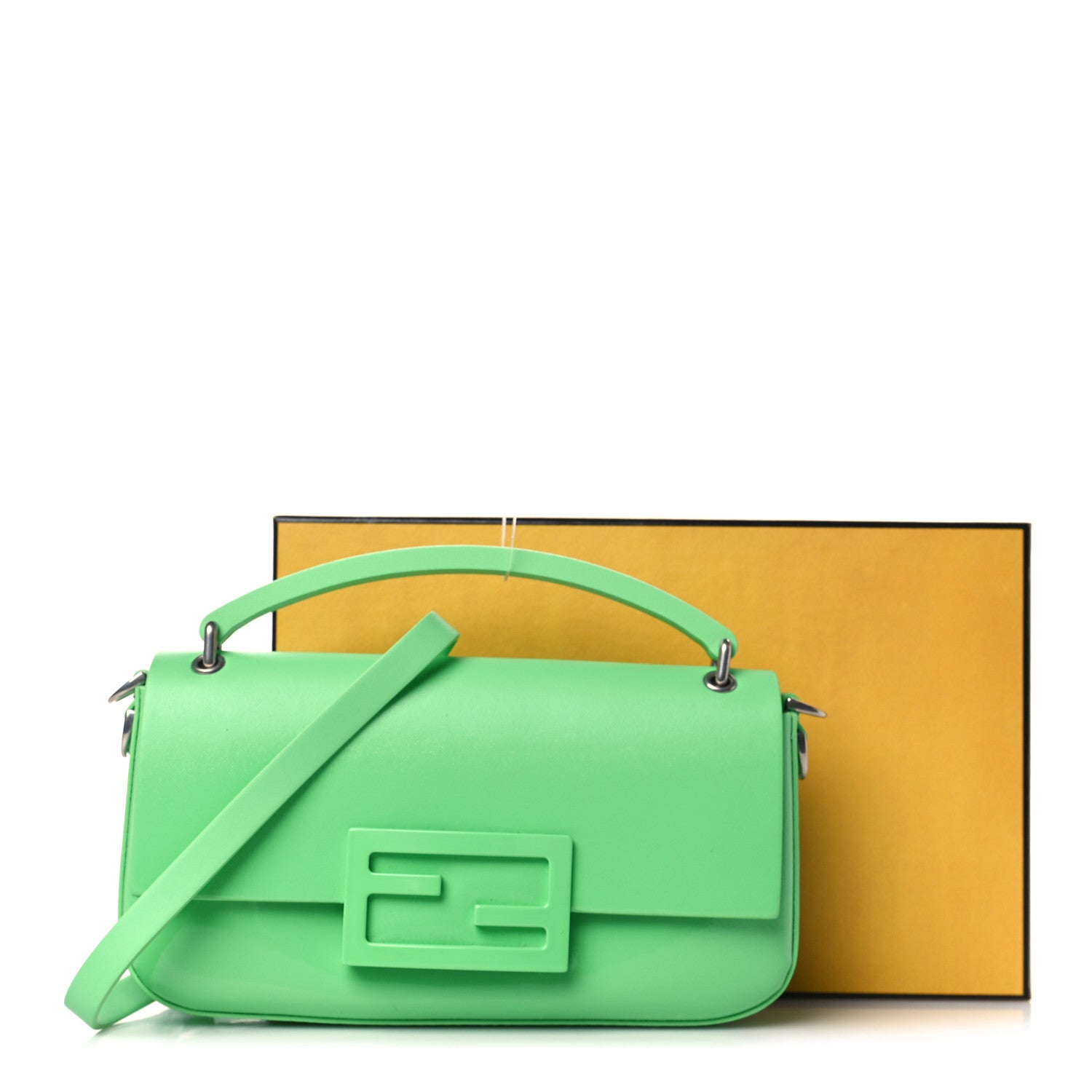 Fendi Vitello Liberty Sfumato Phone Baguette Edamame 10 of 10