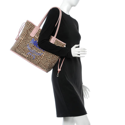 MCM Visetos Medium Liz Reversible Shopper Tote Soft Pink 3 of 13