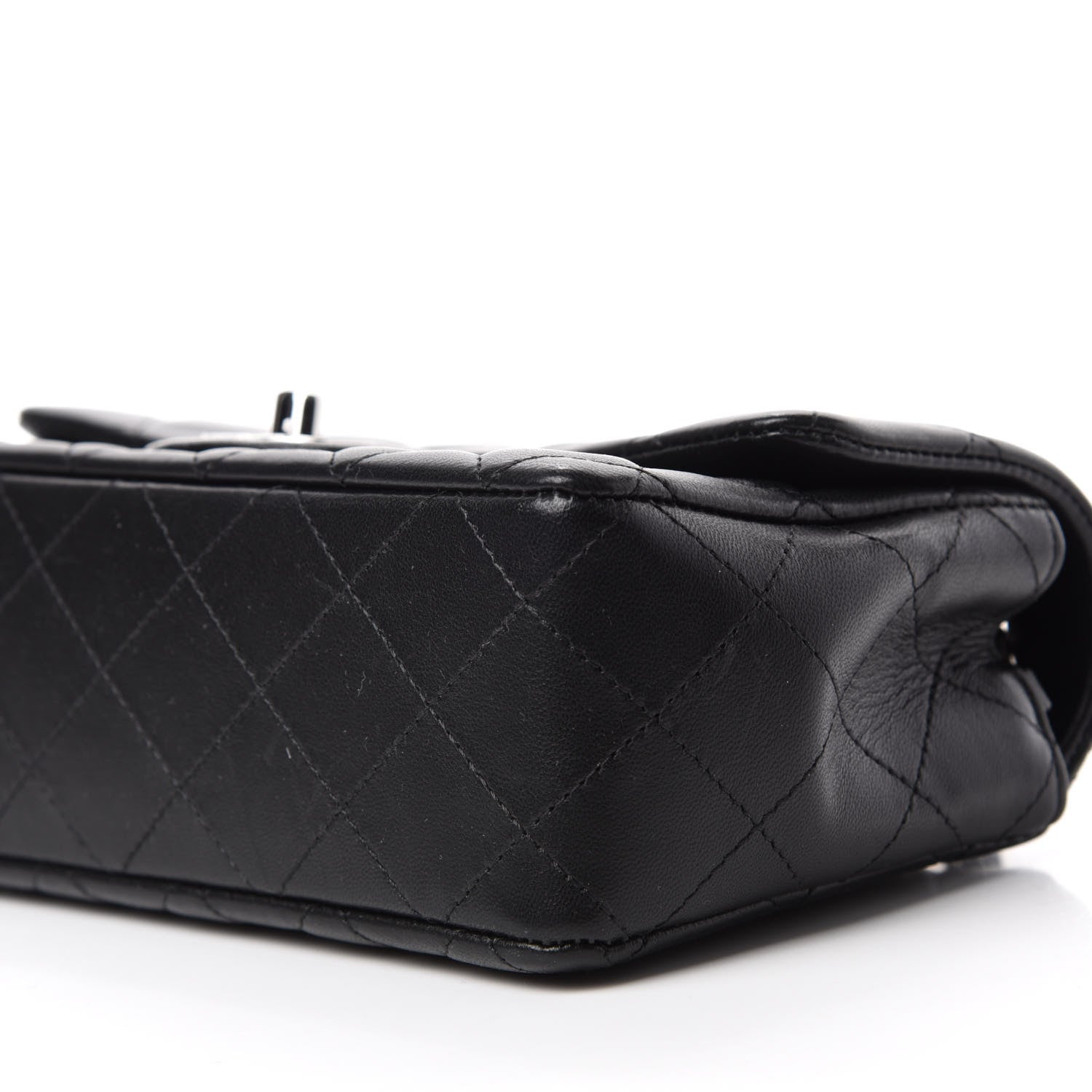Chanel Lambskin Quilted Mini Rectangular Flap Black 7 of 13