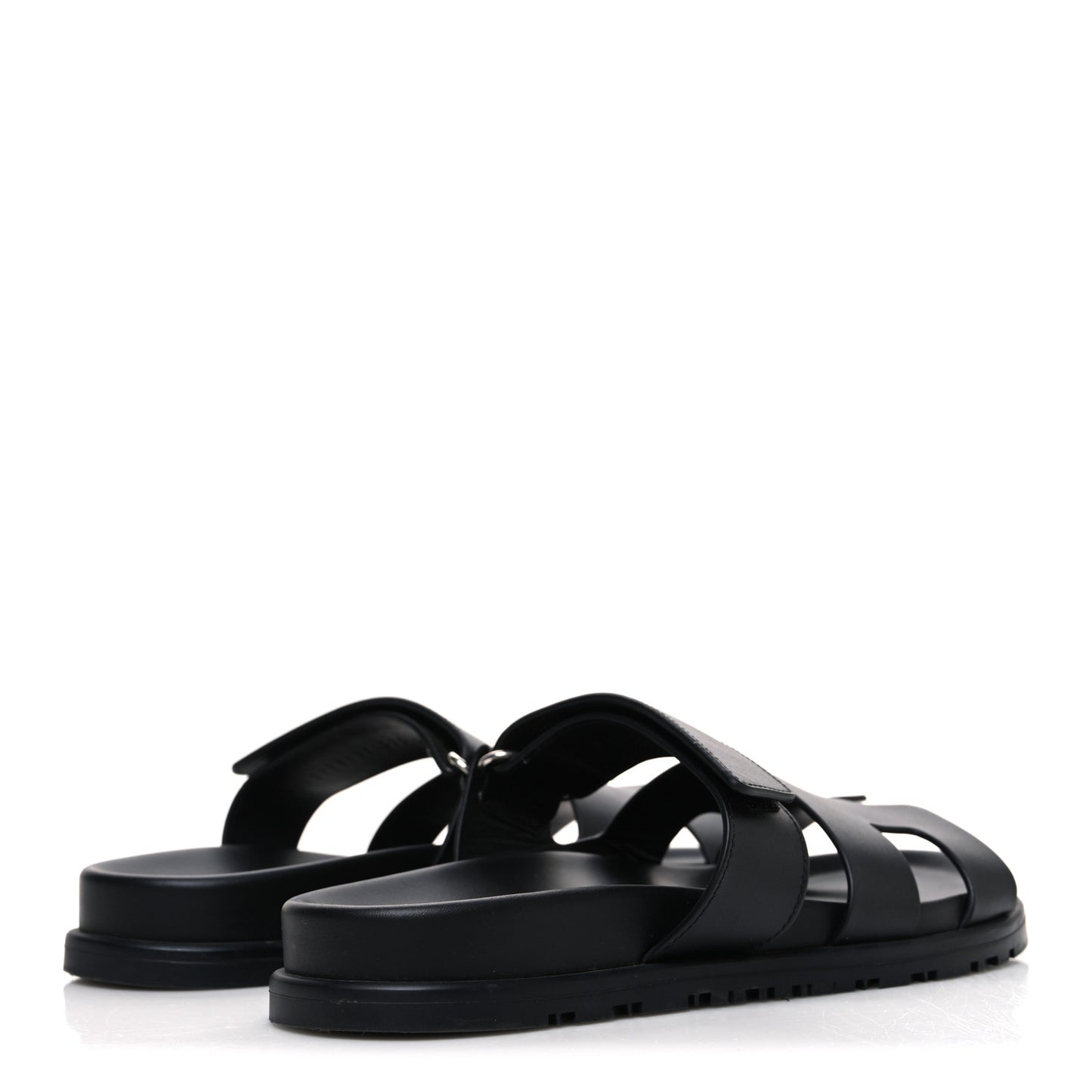 Calfskin Womens Chypre Sandals 37.5 Black