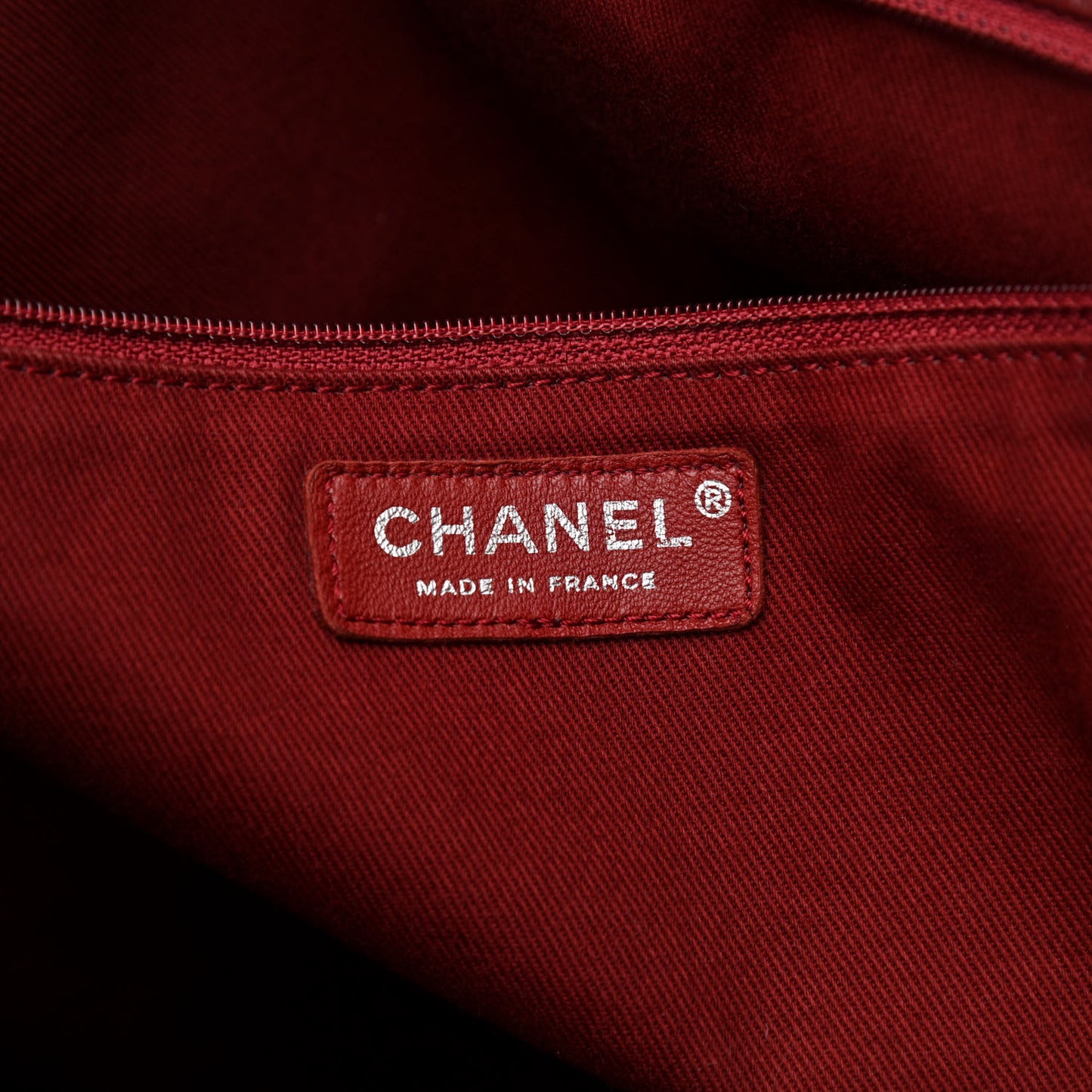 Aged Calfskin Large Shopping In Moscow Tote Burgundy