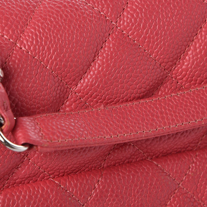 Chanel Caviar Quilted Medium Easy Flap Coral 10 of 11