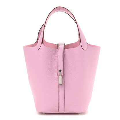 Hermes Taurillon Clemence Picotin Lock 18 PM Mauve Sylvestre 1 of 9