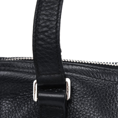 Christian Dior Calfskin Logo Charms Boston Black 18 of 21