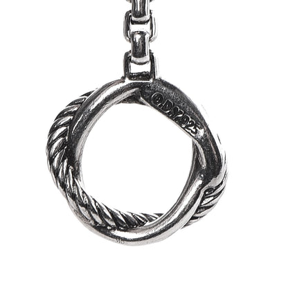 David Yurman Sterling Silver Pearl Infinity Station Chain Necklace 5 of 5