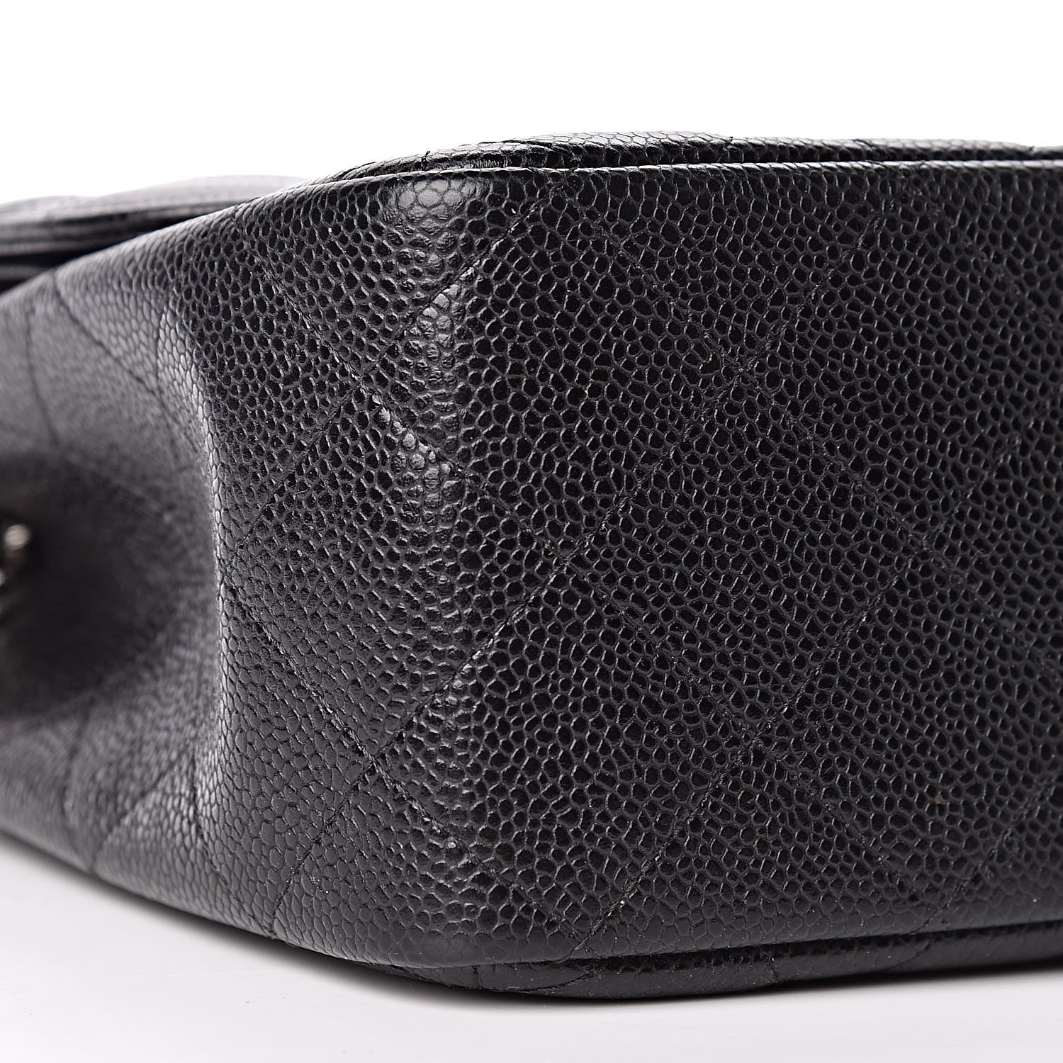 Chanel Caviar Quilted Jumbo Double Flap Black 12 of 13
