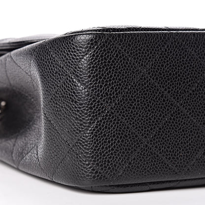 Chanel Caviar Quilted Jumbo Double Flap Black 12 of 13
