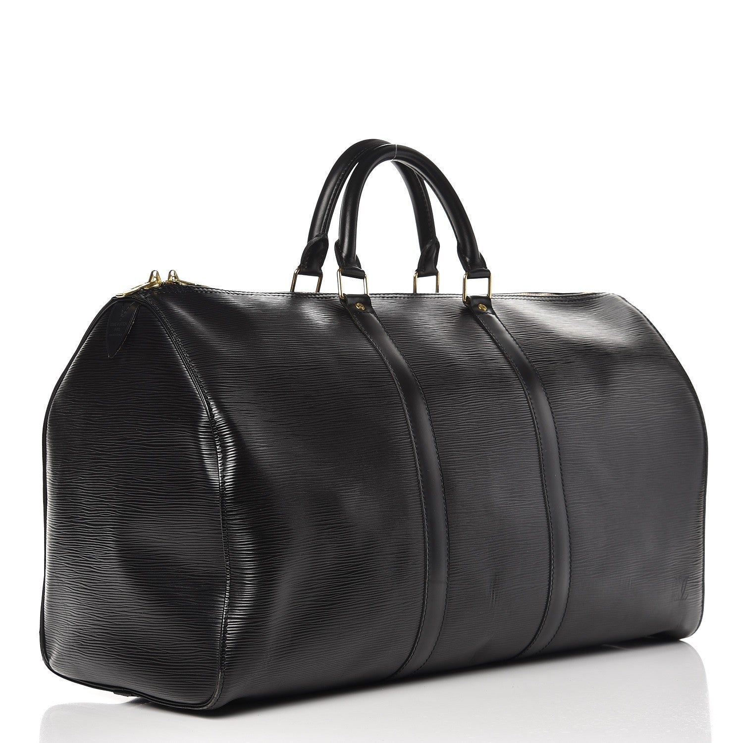 Louis Vuitton Epi Keepall 50 Black 3 of 16