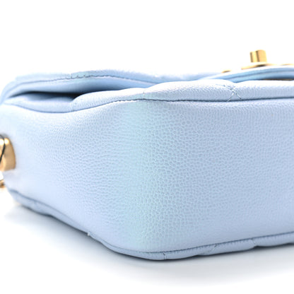 Chanel Iridescent Caviar Quilted Mini My Perfect Flap Light Blue 8 of 9