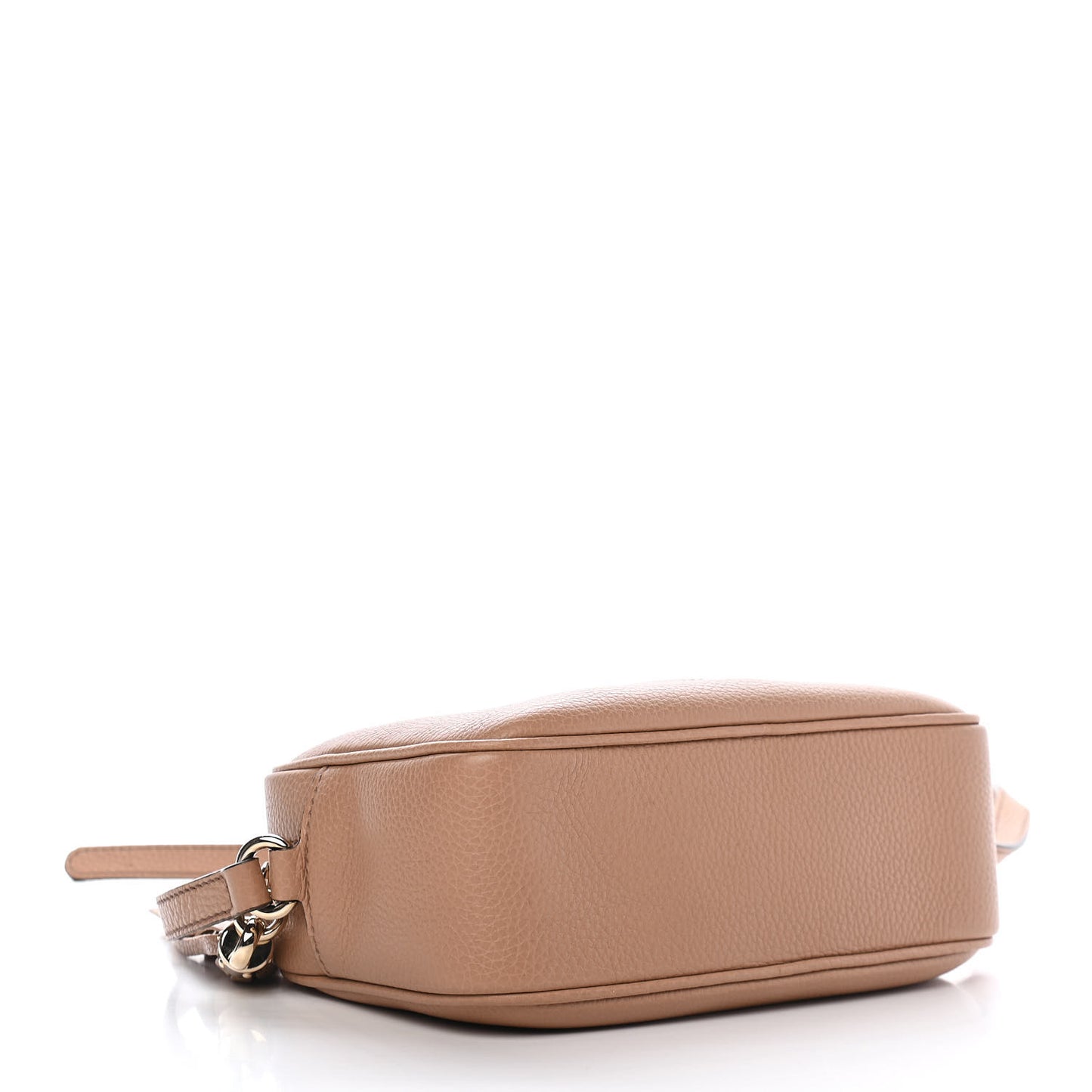 Pebbled Calfskin Small Soho Disco Bag Camelia
