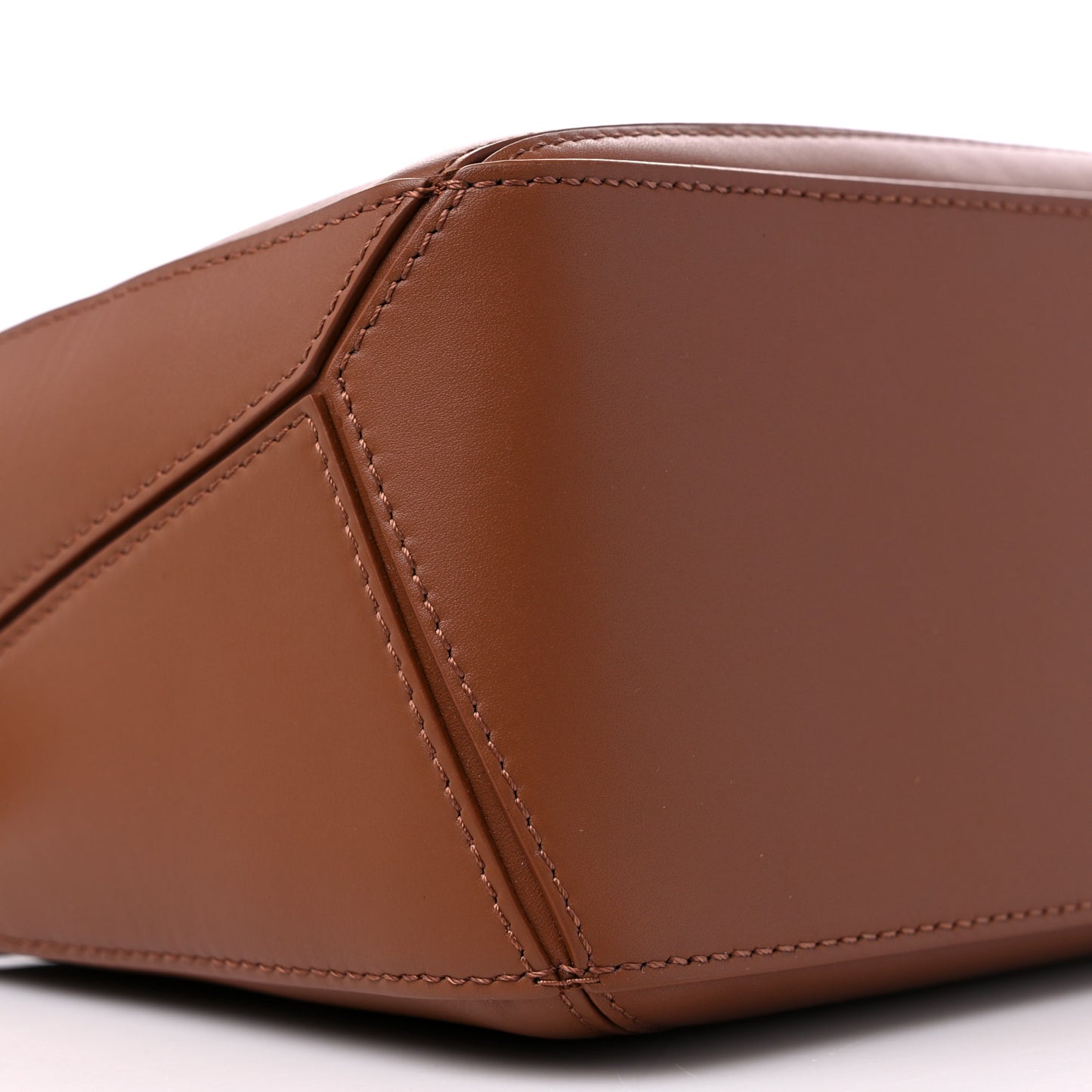 Satin Calfskin Small Puzzle Bag Pecan