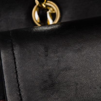 Chanel Lambskin Quilted Medium Double Flap Black 9 of 11