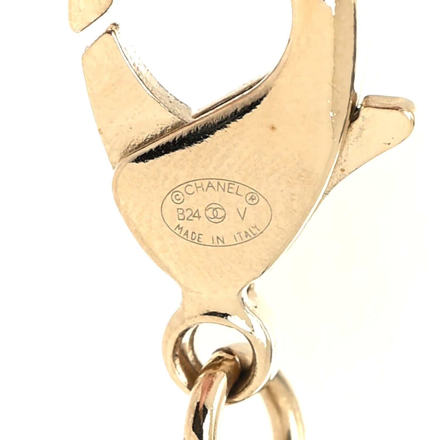 Chanel Crystal Chain CC Necklace Gold Silver 5 of 5