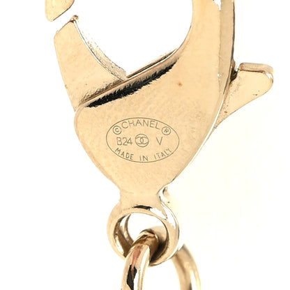 Chanel Crystal Chain CC Necklace Gold Silver 5 of 5