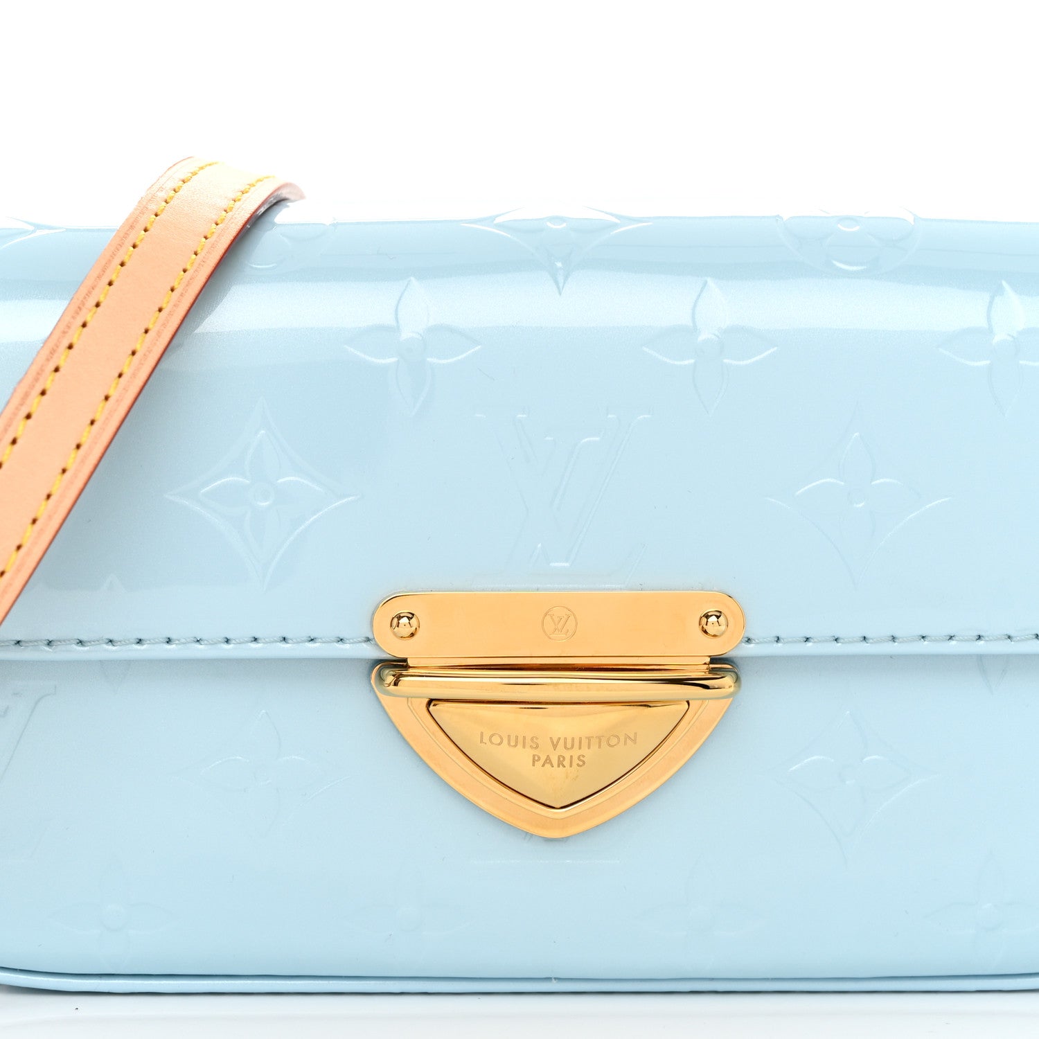 Louis Vuitton Vernis Malibu Pochette Sky Blue 7 of 9