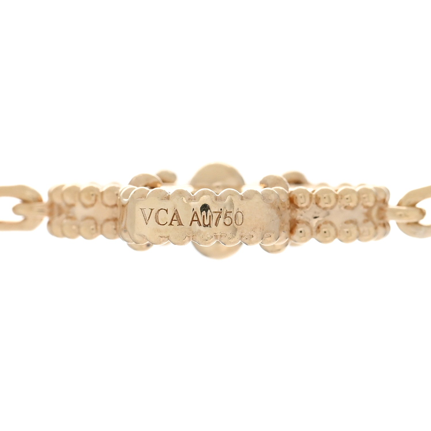 Van Cleef & Arpels 18K Yellow Gold 10 Motifs Guilloche Vintage Alhambra Necklace 5 of 5