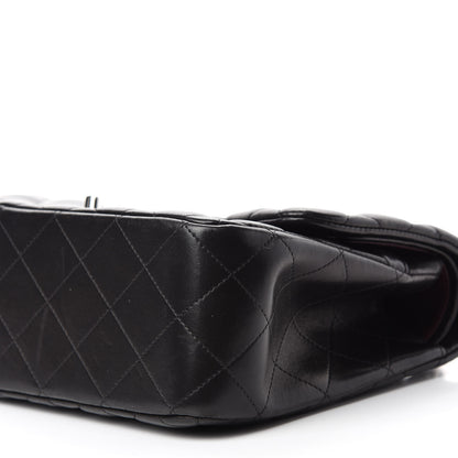 Chanel Lambskin Quilted Jumbo Double Flap Black 7 of 12
