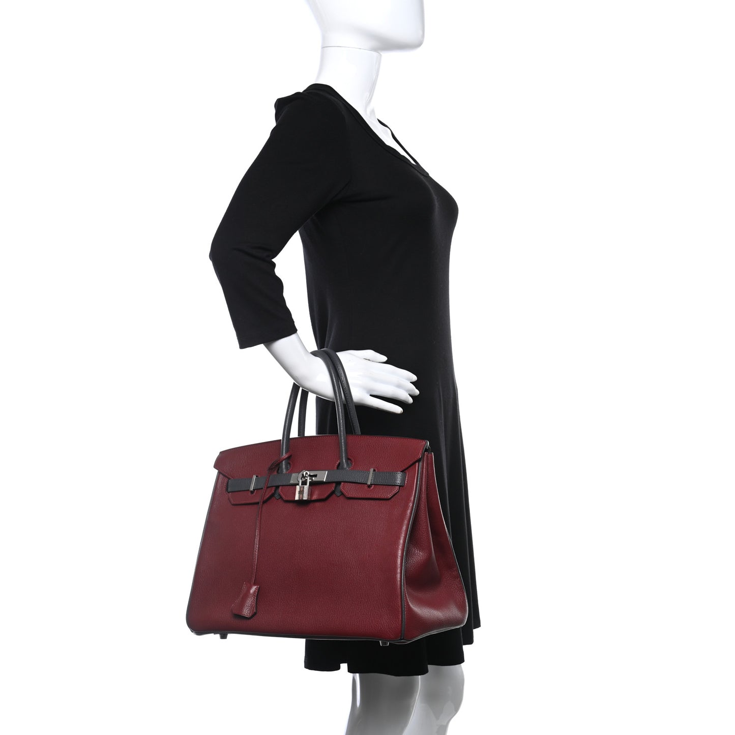 Chevre Mysore Horseshoe Birkin 35 Rouge H Ardoise