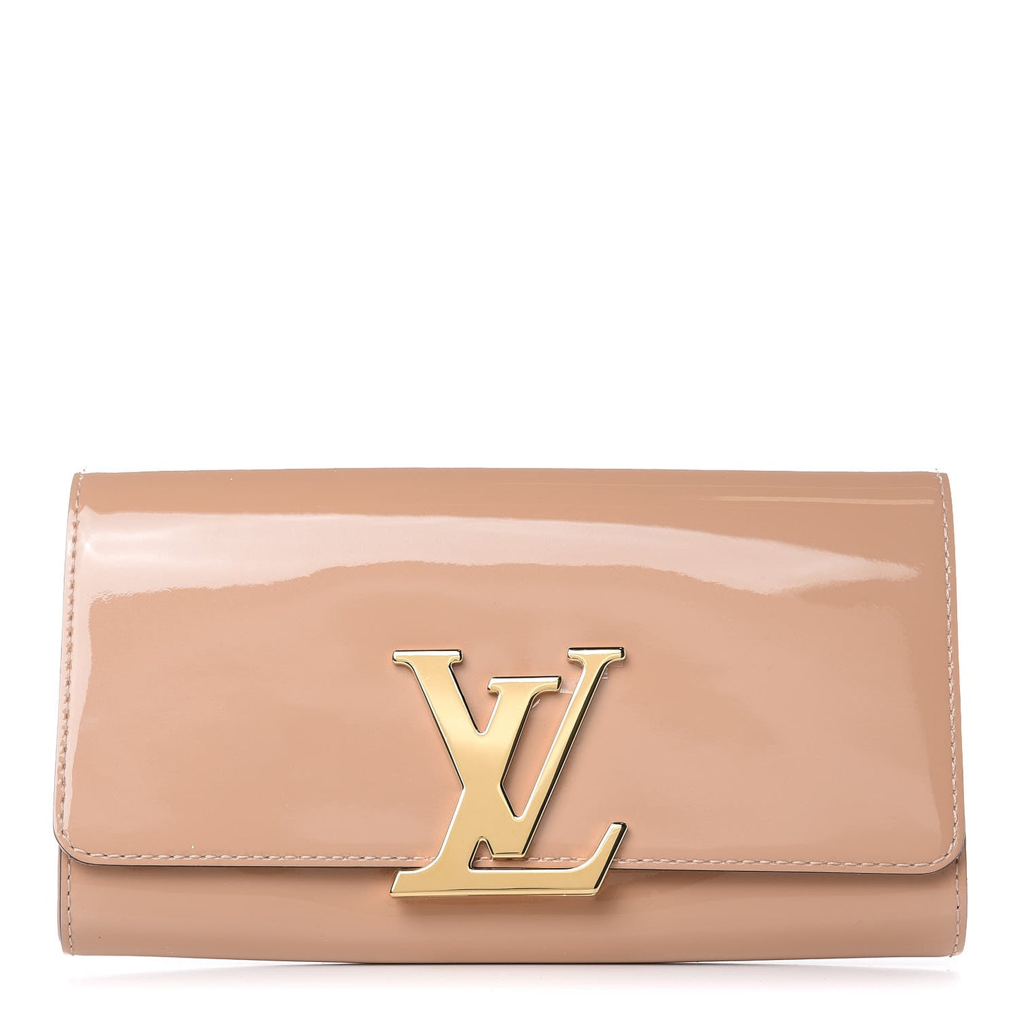 Patent Louise Clutch Nude