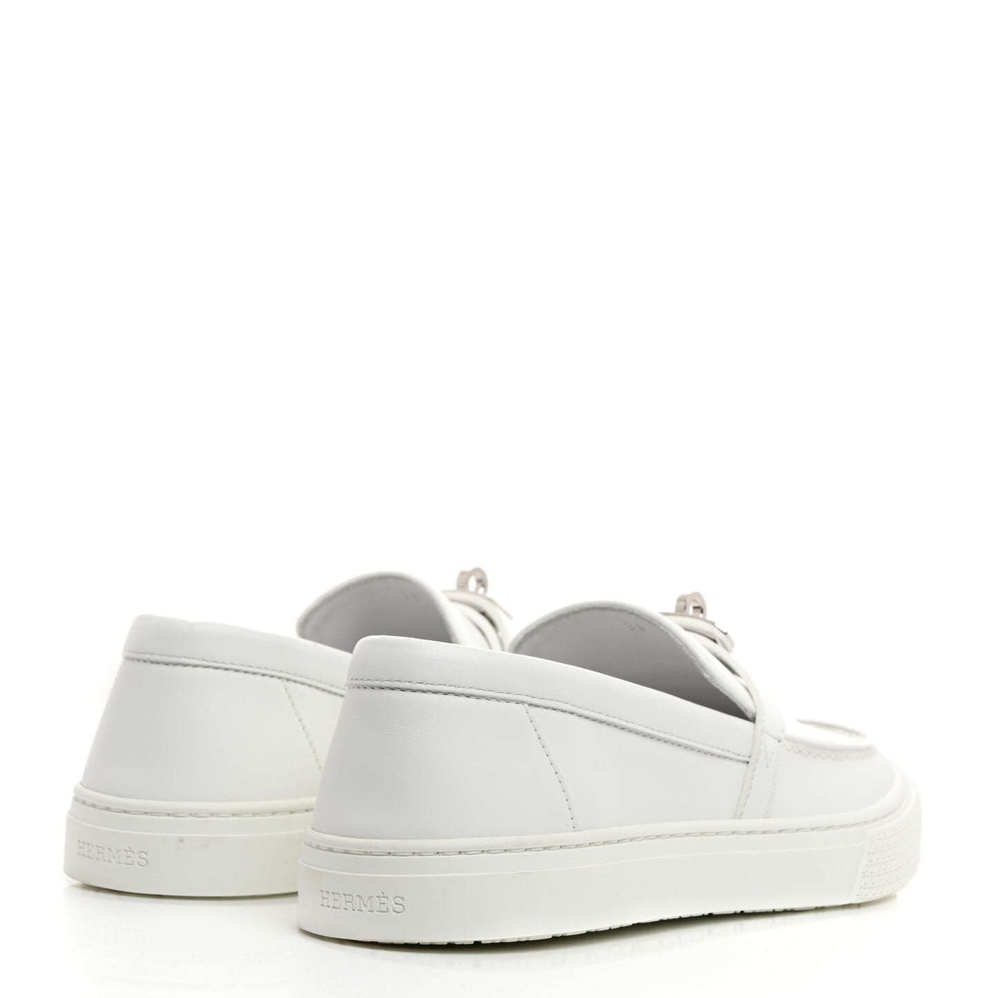 Calfskin Game Slip On Sneakers 38 White