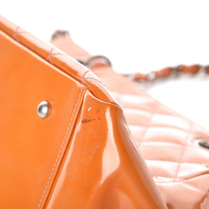 Chanel Patent Quilted Timeless Tote Orange 11 of 17