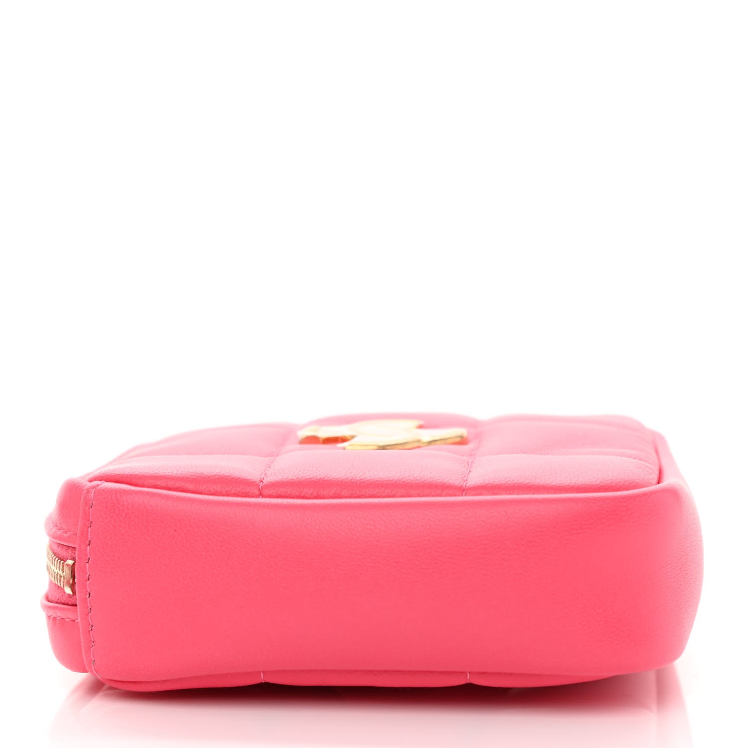 Chanel Lambskin Quilted Diamond Belt Bag Pink 4 of 11